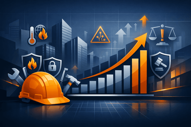 Trades insurance pricing disconnect shown through rising construction costs chart