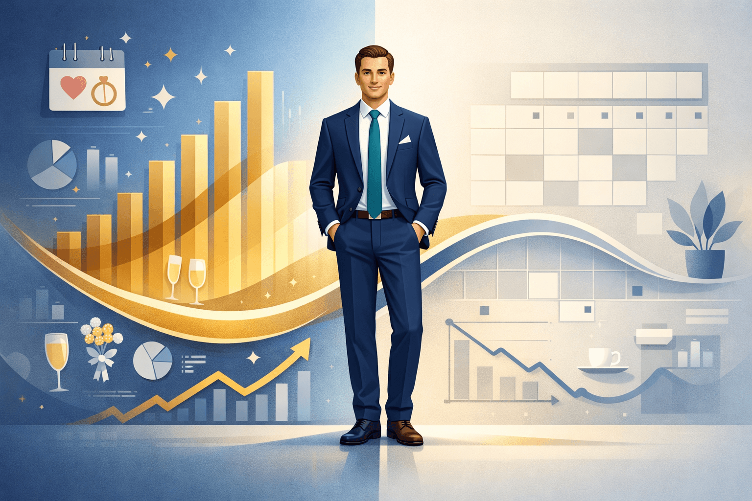 Seasonal income smoothing for wedding DJs and event freelancers
