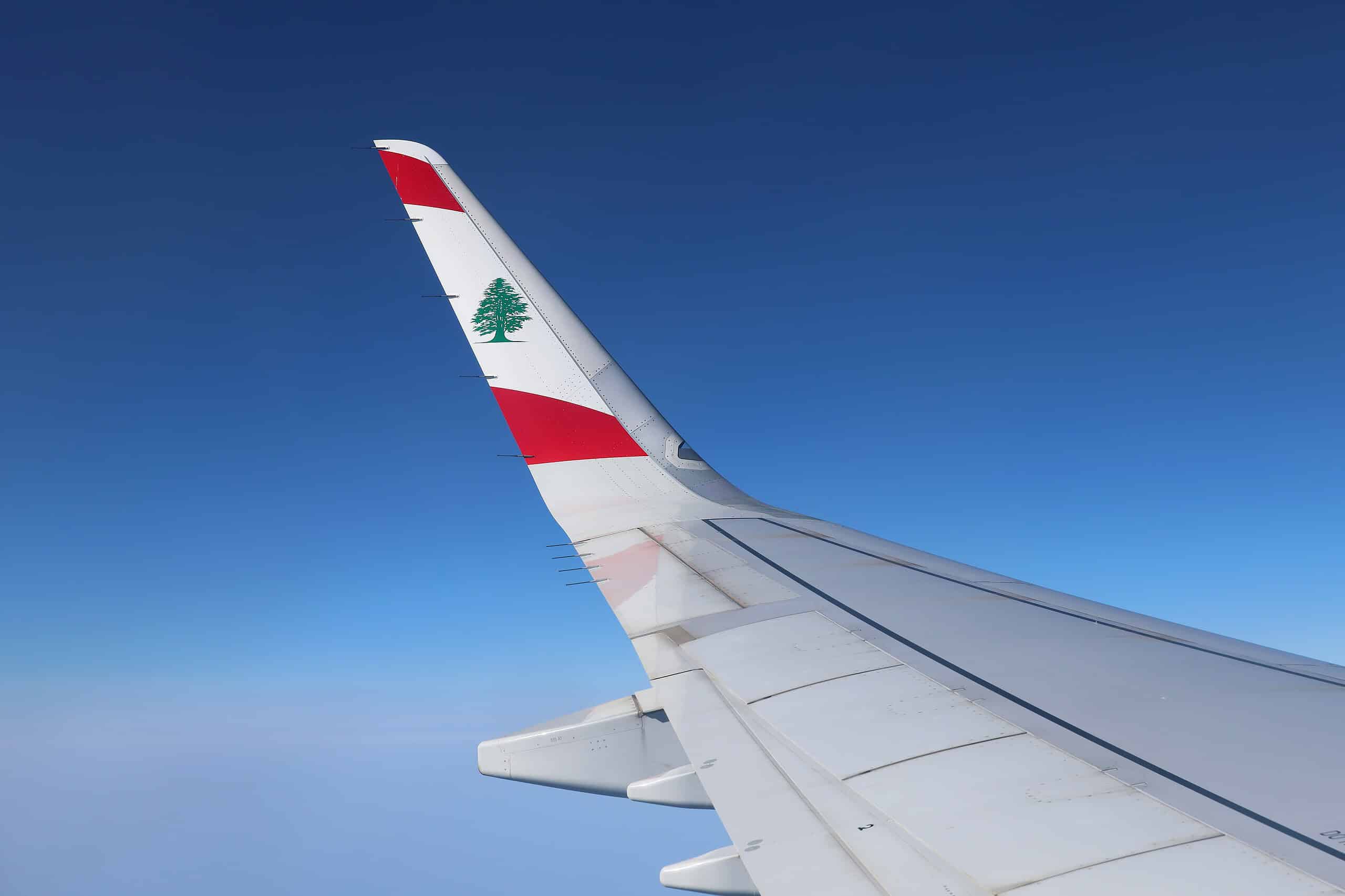 Beirut Airport operations continue as a Middle East Airlines aircraft taxis on the runway during regional conflict