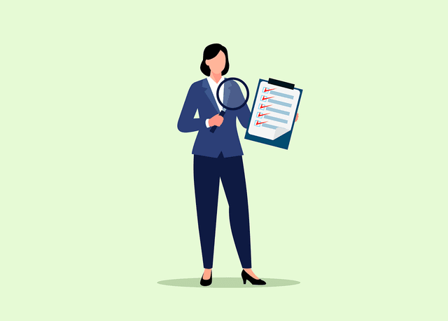 Xapien compliance analyst reviewing an audit checklist, representing AI due diligence