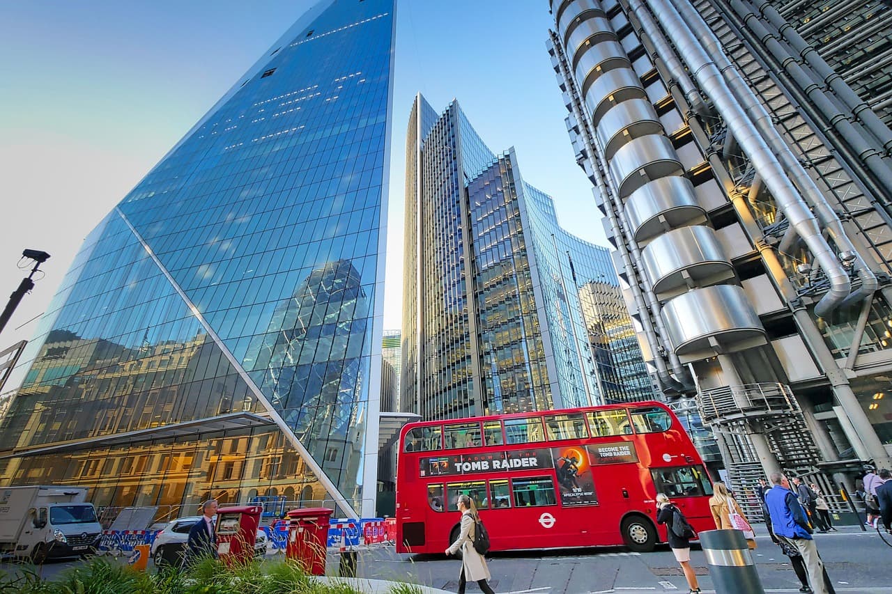 City of London towers, home of CF Benchmarks, which launched CFB Oracle