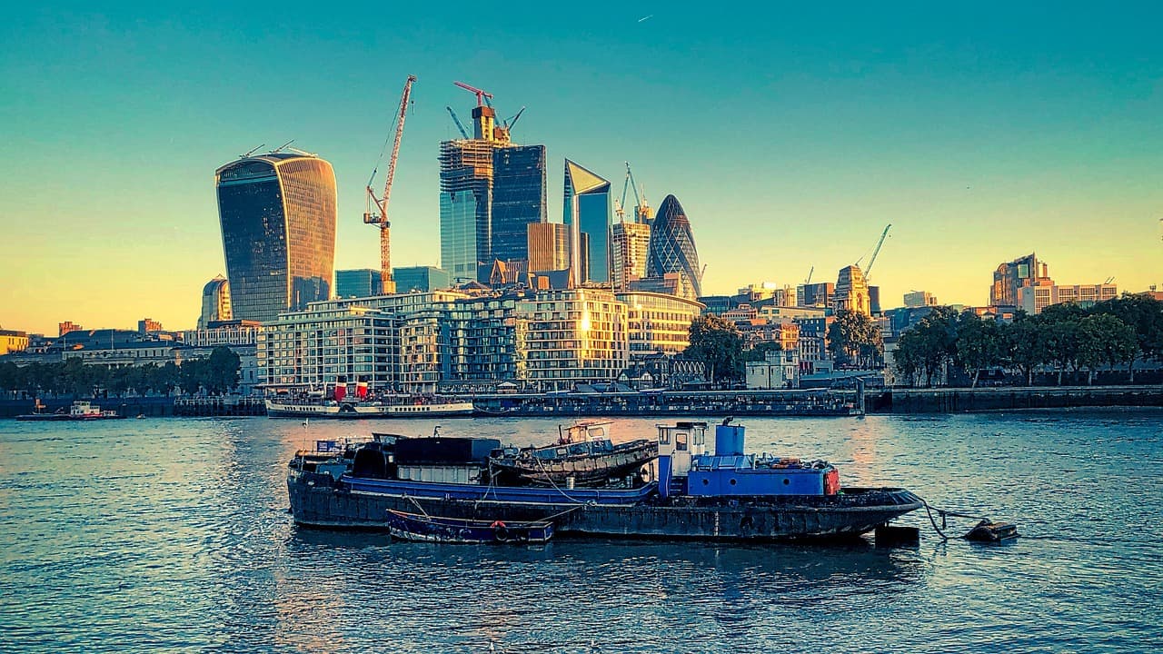 City of London from the Thames, illustrating the Motive Partners Mobius acquisition
