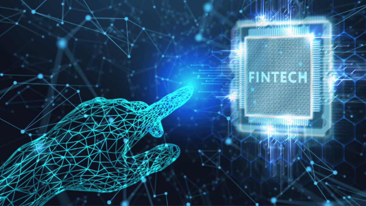 Fintech technology and AI concept