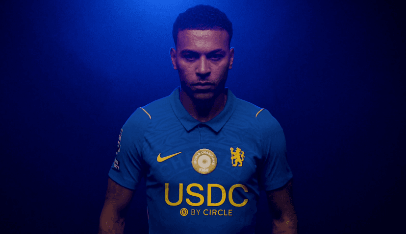 Circle Chelsea sponsorship places USDC branding on the front of Chelsea mens womens and academy shirts